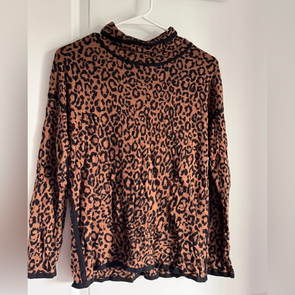 Ruby Rd. Brown and Black Animal Print Top - Picture 5 of 8